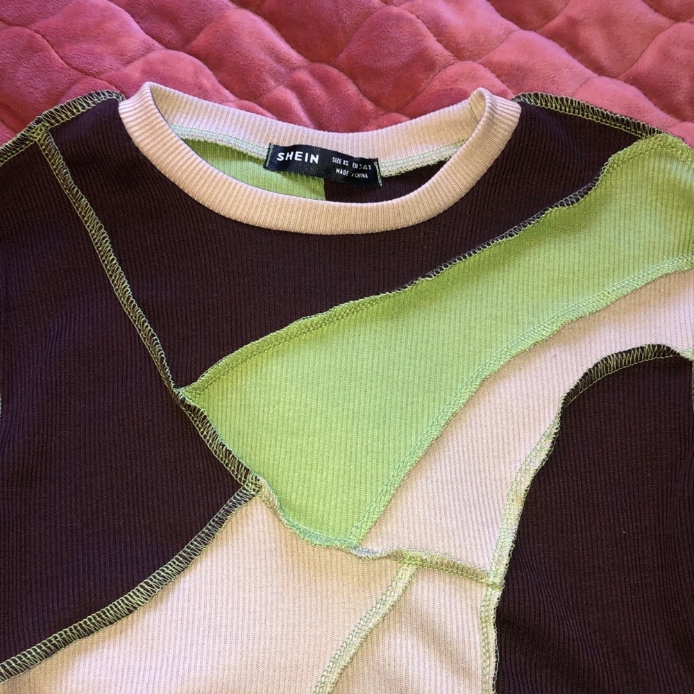 Shein crop top long sleeve